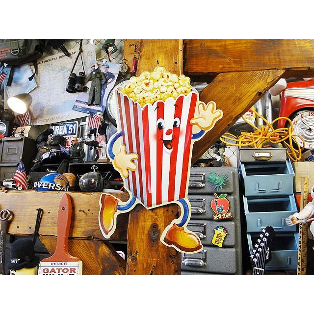 ポップコーンマン　エンボスティンサイン　アメリカ雑貨　アメリカン雑貨 爆買 |  | 01