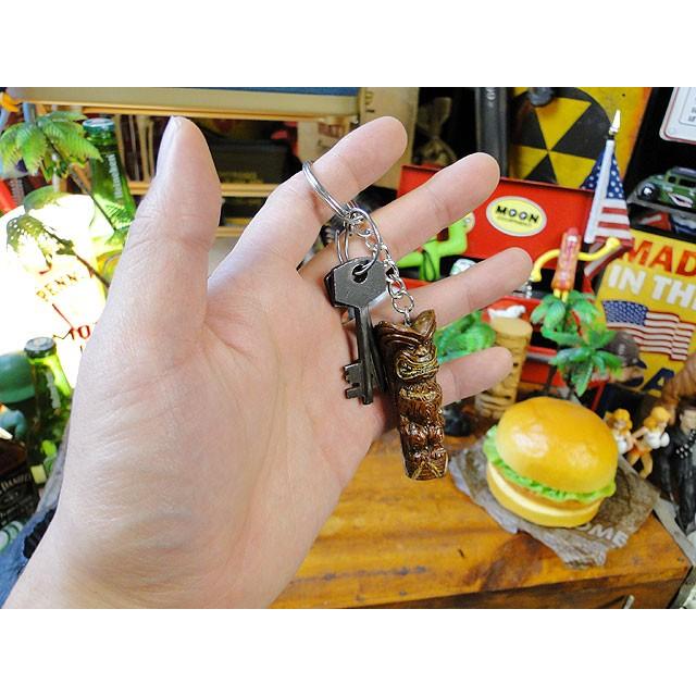 ハンドペイント ティキトーテム キーホルダー アメリカン雑貨 アメリカ