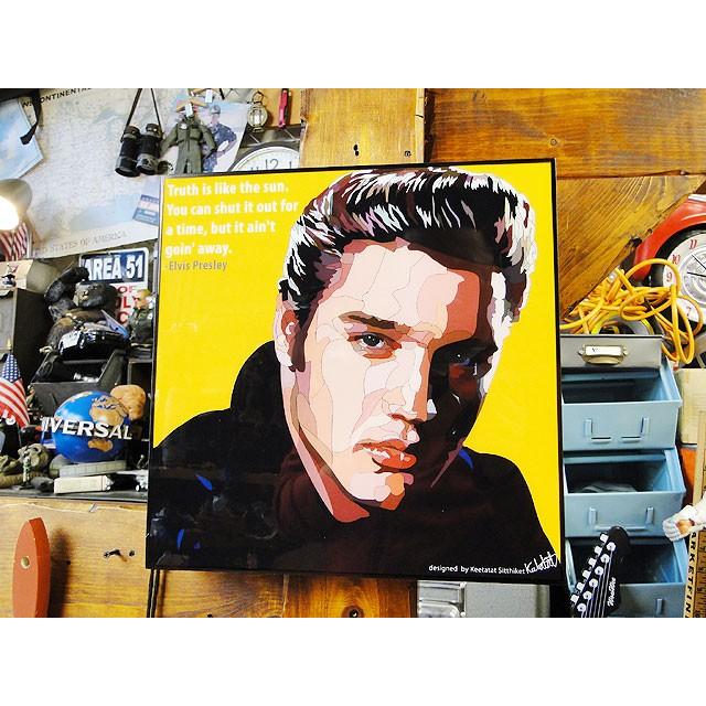 エルヴィス・プレスリー　ポップアートフレーム ■ アメリカン雑貨 アメリカ雑貨  パネル ポスター | 