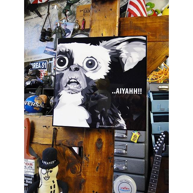 映画　グレムリン　ギズモ　ポップアートフレーム　（シャウト)　■　アメリカン雑貨　アメリカ雑貨　パネル　ポスター |  | 03