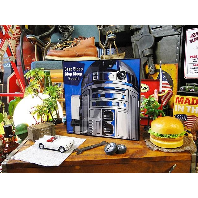 映画　スターウォーズ　ポップアートフレーム　（R2-D2）　■ アメリカン雑貨 アメリカ雑貨　パネル　ポスター |  | 04