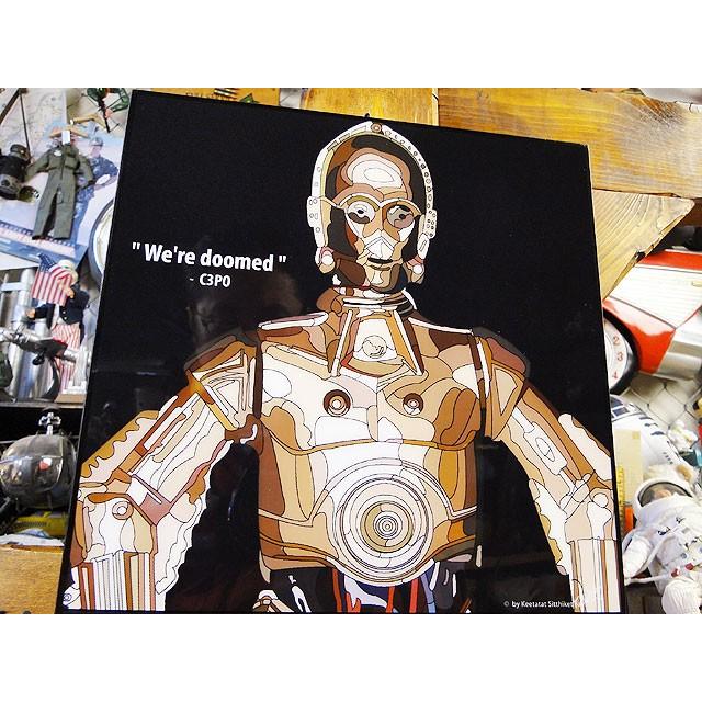 映画 スターウォーズ ポップアートフレーム （C-3PO） □ アメリカン