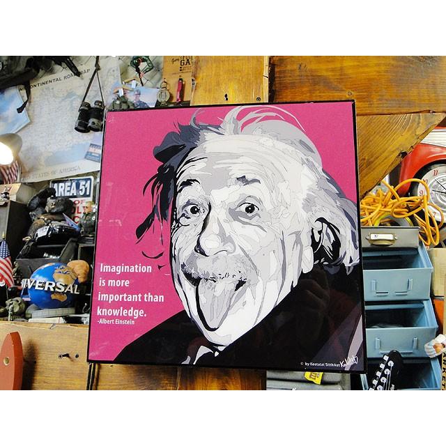 天才科学者アインシュタイン博士　ポップアートフレーム　（TYPE1）　■　アメリカン雑貨　アメリカ雑貨　パネル　ポスター | 