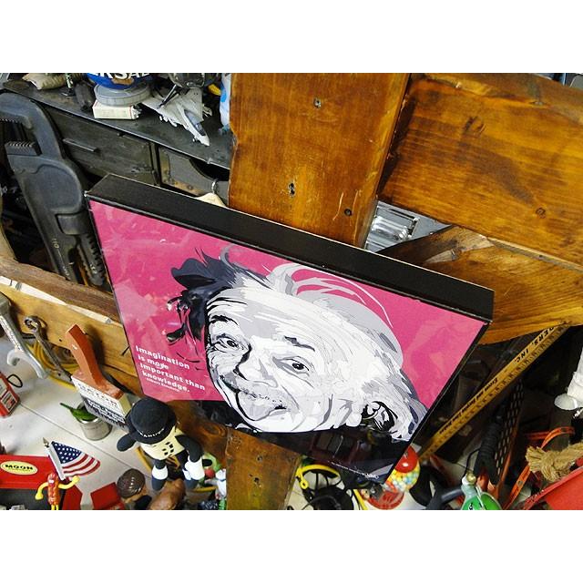 天才科学者アインシュタイン博士　ポップアートフレーム　（TYPE1）　■　アメリカン雑貨　アメリカ雑貨　パネル　ポスター |  | 01