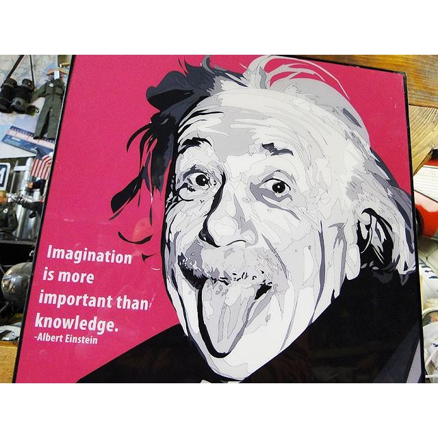天才科学者アインシュタイン博士　ポップアートフレーム　（TYPE1）　■　アメリカン雑貨　アメリカ雑貨　パネル　ポスター |  | 02