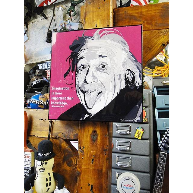 天才科学者アインシュタイン博士　ポップアートフレーム　（TYPE1）　■　アメリカン雑貨　アメリカ雑貨　パネル　ポスター |  | 03