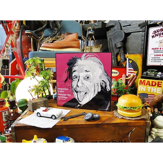 天才科学者アインシュタイン博士　ポップアートフレーム　（TYPE1）　■　アメリカン雑貨　アメリカ雑貨　パネル　ポスター |  | 04