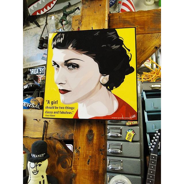 シャネルの創業者 ココ・シャネル　ポップアートフレーム ■ アメリカン雑貨 アメリカ雑貨  パネル ポスター |  | 03