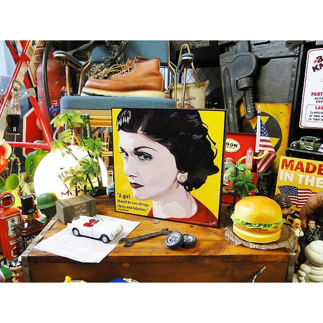 シャネルの創業者 ココ・シャネル　ポップアートフレーム ■ アメリカン雑貨 アメリカ雑貨  パネル ポスター |  | 04