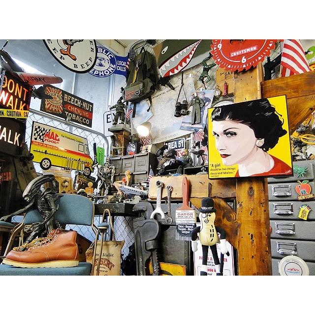 シャネルの創業者 ココ・シャネル　ポップアートフレーム ■ アメリカン雑貨 アメリカ雑貨  パネル ポスター |  | 07