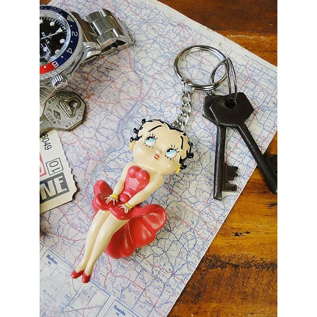 ベティ・ブープ　PVCキーホルダー　（レッドドレス）　アメリカン雑貨 アメリカ雑貨 | 