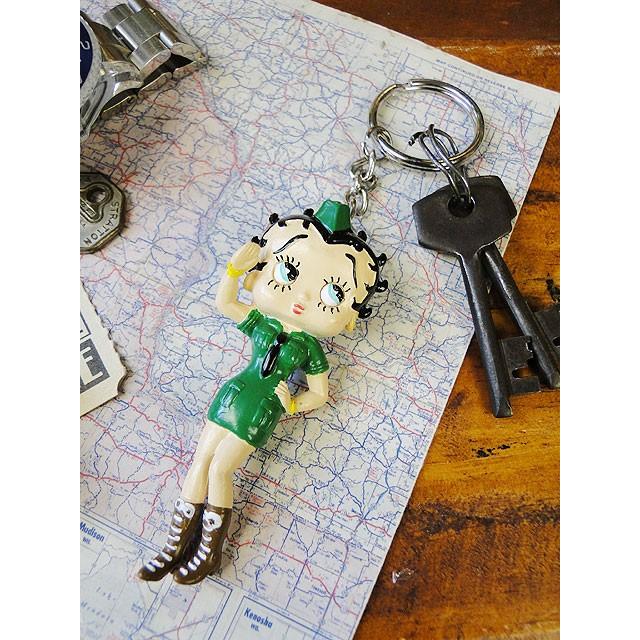 ベティ・ブープ　PVCキーホルダー　（アーミー）　アメリカン雑貨 アメリカ雑貨 | 