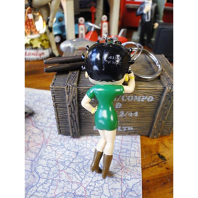 ベティ・ブープ　PVCキーホルダー　（アーミー）　アメリカン雑貨 アメリカ雑貨 |  | 03