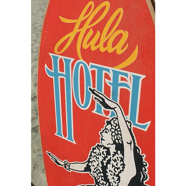 フラホテル　木製看板　■ アメリカン雑貨 アメリカ雑貨 ハワイアン雑貨 ハワイグッズ 人気 |  | 03