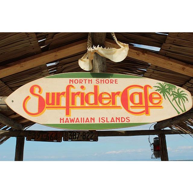 サーフライダーカフェ　木製看板　■ アメリカン雑貨 アメリカ雑貨 ハワイアン雑貨 ハワイグッズ 人気 | 