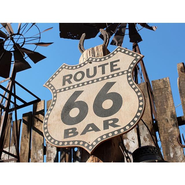 ルート66ロードサイドショップ　ウッドサイン　（ルート66バー）　アメリカ雑貨　アメリカン雑貨 爆買 |  | 04