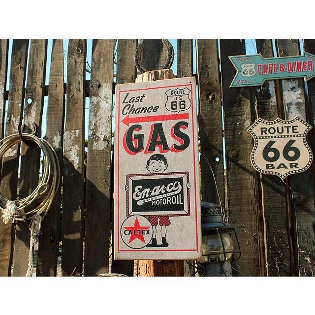 ルート66ロードサイドショップ　ウッドサイン　（ラストチャンスガス）　アメリカ雑貨　アメリカン雑貨 爆買 |  | 08