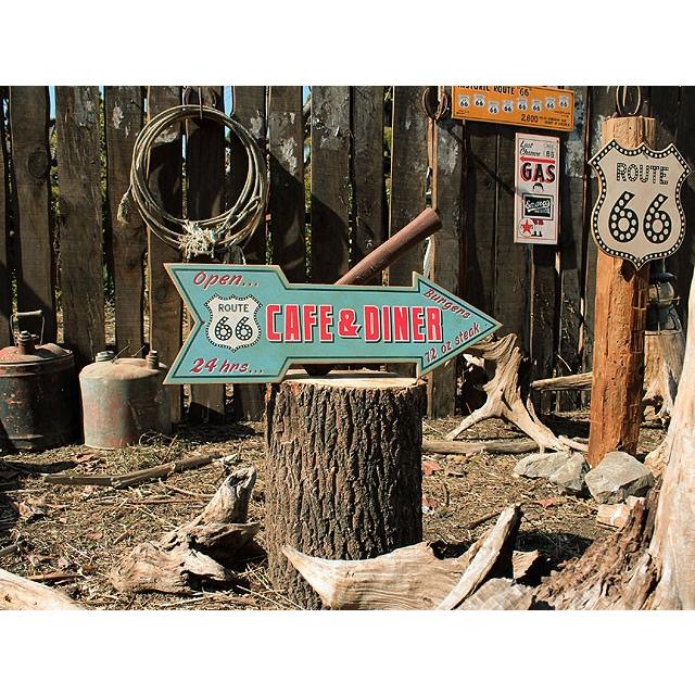 ルート66ロードサイドショップ　ウッドサイン　（カフェ＆ダイナー）　アメリカ雑貨　アメリカン雑貨 |  | 06