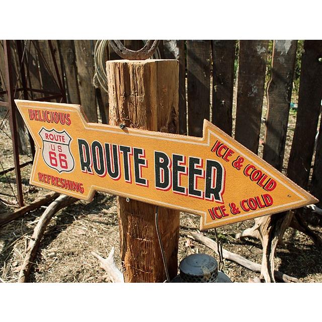ルート66ロードサイドショップ　ウッドサイン　（ルート66ビアー）　アメリカ雑貨　アメリカン雑貨 |  | 02