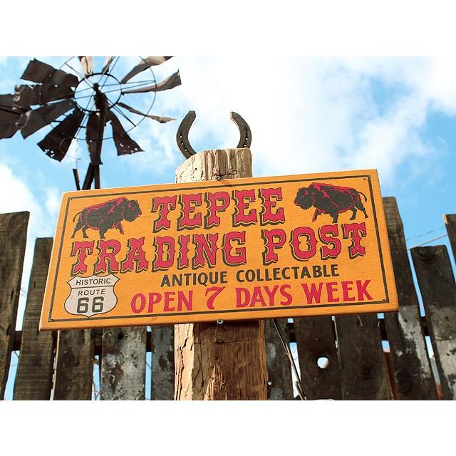 ルート66ロードサイドショップ　ウッドサイン　（トレーディングポスト）　アメリカ雑貨　アメリカン雑貨 |  | 05