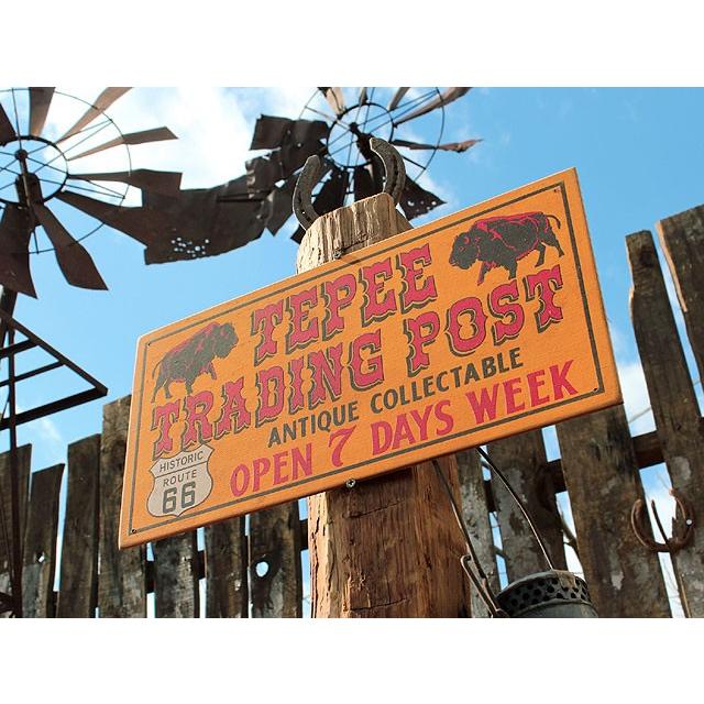 ルート66ロードサイドショップ　ウッドサイン　（トレーディングポスト）　アメリカ雑貨　アメリカン雑貨 |  | 06
