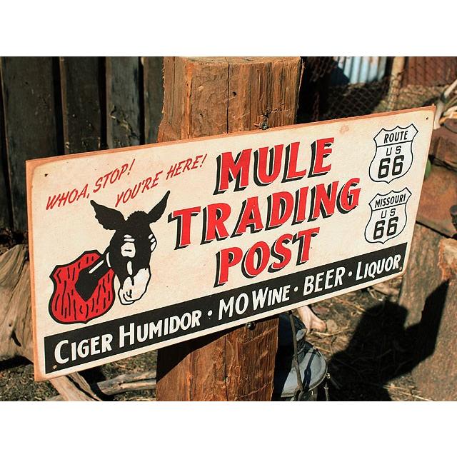 ルート66ロードサイドショップ　ウッドサイン　（ドンキーポスト）　アメリカ雑貨　アメリカン雑貨 |  | 01