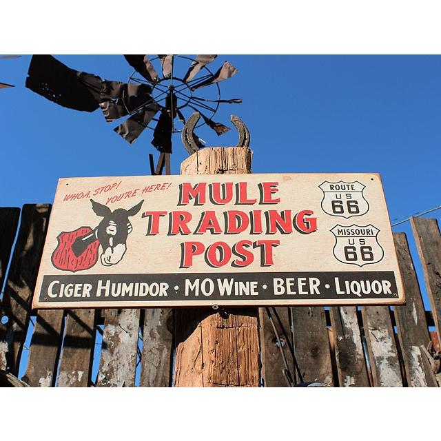 ルート66ロードサイドショップ　ウッドサイン　（ドンキーポスト）　アメリカ雑貨　アメリカン雑貨 |  | 05