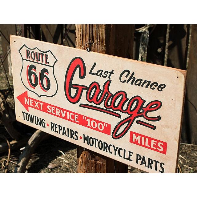 ルート66ロードサイドショップ　ウッドサイン　（ラストチャンスガレージ）　アメリカ雑貨　アメリカン雑貨 |  | 02