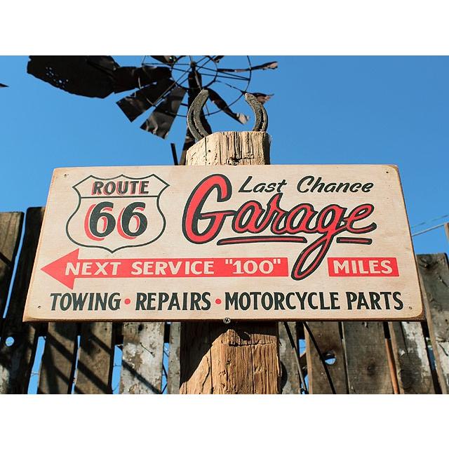 ルート66ロードサイドショップ　ウッドサイン　（ラストチャンスガレージ）　アメリカ雑貨　アメリカン雑貨 |  | 05