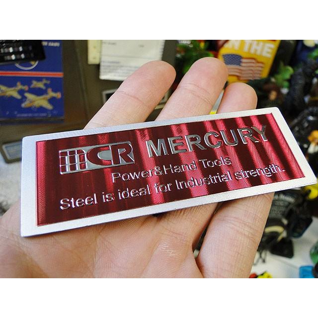 マーキュリー　メタルマグネット　（エンブレム/レッド）　■　アメリカン雑貨 アメリカ雑貨　MERCURY　男前　インダストリアル | MERCURY | 01