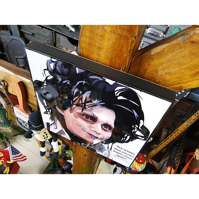 映画 シザーハンズ エドワード ジョニー・デップ ポップアートフレーム