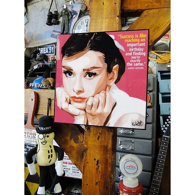 オードリー・ヘップバーン　ポップアートフレーム　（TYPE1)　■　アメリカン雑貨　アメリカ雑貨　パネル　ポスター |  | 06