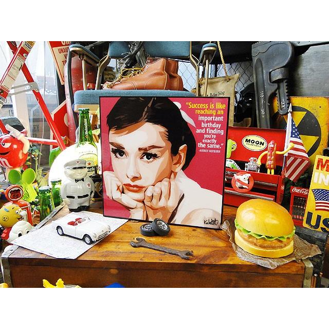 オードリー・ヘップバーン　ポップアートフレーム　（TYPE1)　■　アメリカン雑貨　アメリカ雑貨　パネル　ポスター |  | 07