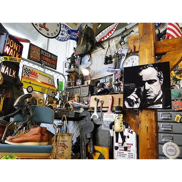 映画　ゴッドファーザー　ドン・ヴィトー・コルレオーネ　ポップアートフレーム　（モノクロ）　■　アメリカン雑貨　アメリカ雑貨　パネル |  | 04