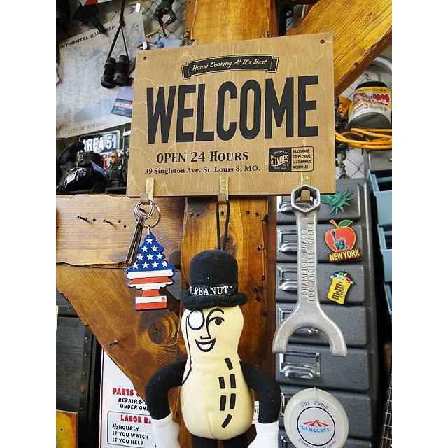 オールドアメリカン　ウッデンフックボード　（ウェルカム）　アメリカン雑貨 アメリカ雑貨 |  | 08