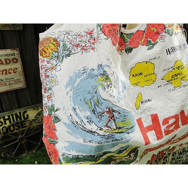 ハワイアン　ヴィンテージトートバッグ　アメリカ雑貨　アメリカン雑貨 |  | 02