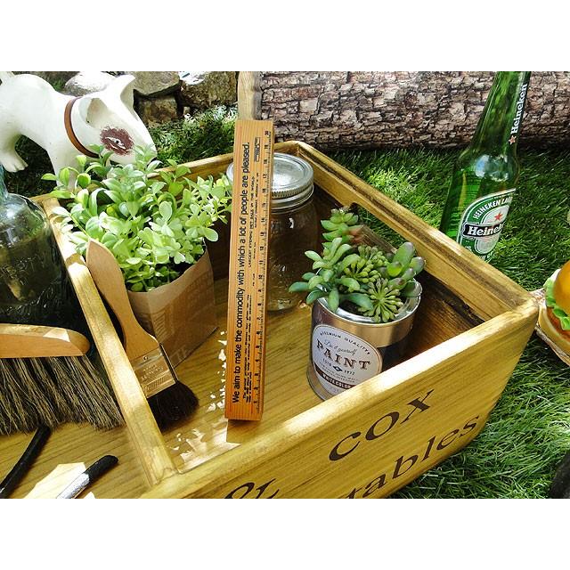 オールドパイン2仕切りボックス　（バター＆コックス）　アメリカン雑貨　アメリカ雑貨 |  | 03