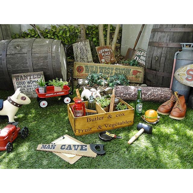 オールドパイン2仕切りボックス　（バター＆コックス）　アメリカン雑貨　アメリカ雑貨 |  | 07