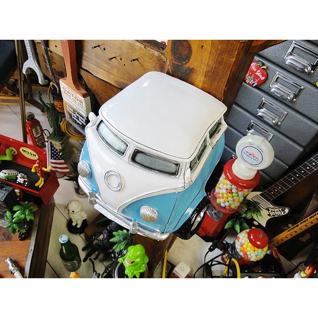 クラシックカー　トイレットペーパーホルダー　（ワーゲンバス・ブルー）　アメリカン雑貨　アメリカ雑貨 爆買 |  | 01