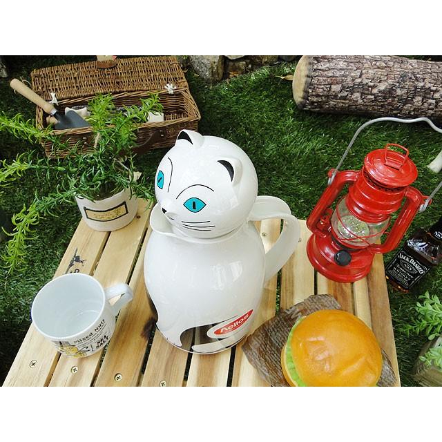 ドイツ　ヘリオス社　卓上魔法瓶　サーモキャット　ホワイト　1Lサイズ　Helios アメリカン雑貨 アメリカ雑貨 |  | 01