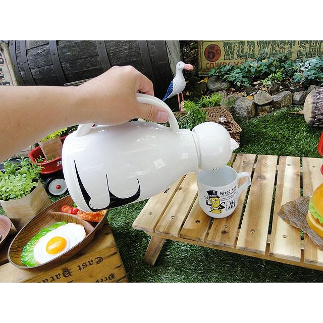 ドイツ　ヘリオス社　卓上魔法瓶　サーモキャット　ホワイト　1Lサイズ　Helios アメリカン雑貨 アメリカ雑貨 |  | 03