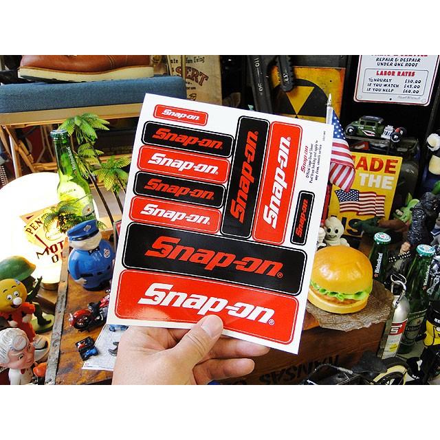 アメリカ　割引ロールシール スナップオン ステッカー （ロゴ10Pセット） アメリカ雑貨