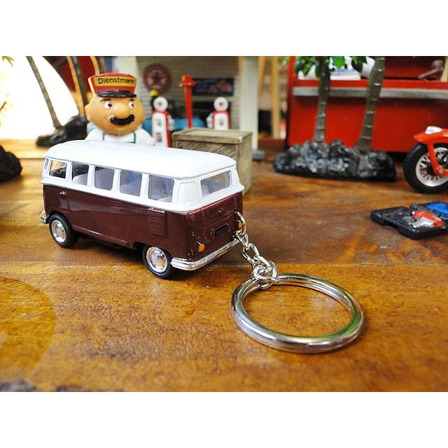 1962年　フォルクス・ワーゲン　ワーゲンバス　プルバックカー　キーホルダー　1/64スケール　（4台セット）　■　アメリカン雑貨 |  | 04
