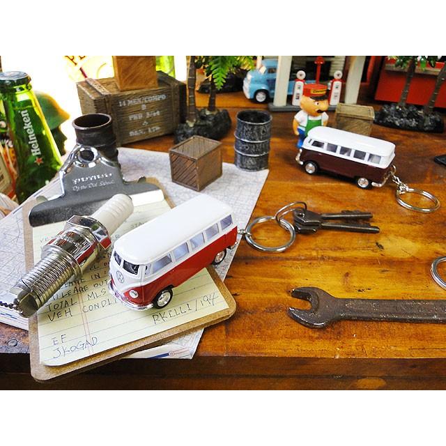 1962年　フォルクス・ワーゲン　ワーゲンバス　プルバックカー　キーホルダー　1/64スケール　（4台セット）　■　アメリカン雑貨 |  | 06