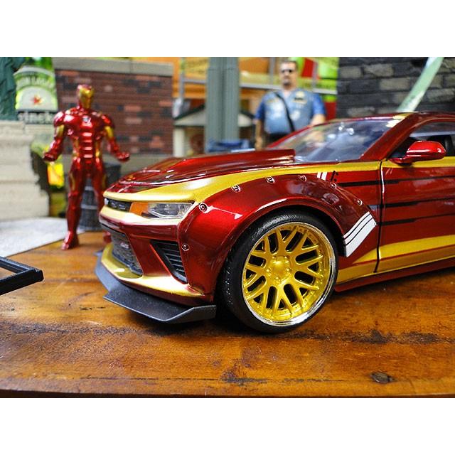 Jada マーベル アベンジャーズ アイアンマン＆2016年シボレー　カマロ　ダイキャストミニカー 1/24スケール ■ アメリカン雑貨 爆買 |  | 03