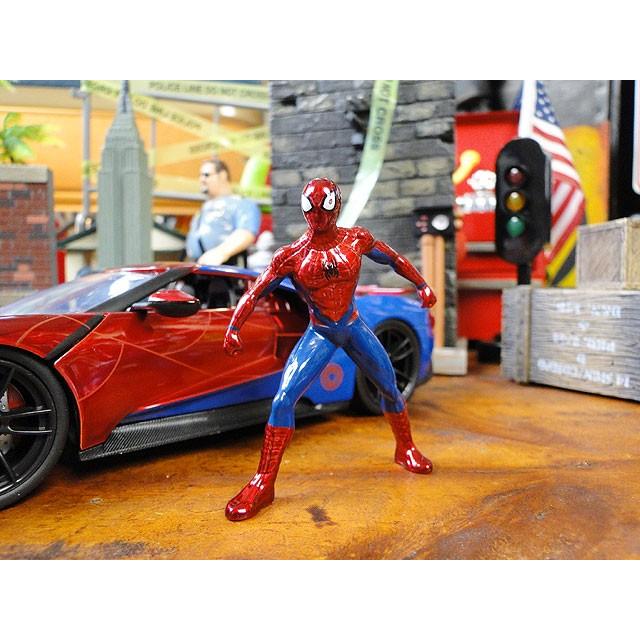 Jada マーベル アベンジャーズ スパイダーマン＆2017年フォードGTのダイキャストミニカー 1/24スケール ■ アメリカン雑貨 アメリカ雑貨 |  | 10