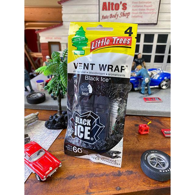 リトルツリー　ヴェント・ラップ　4個入り　（ブラックアイス）　■　アメリカン雑貨　アメリカ雑貨　芳香剤 | 