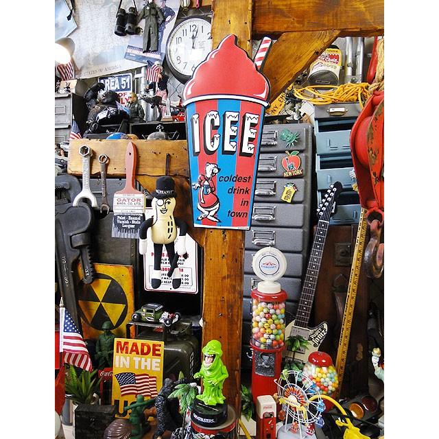 ICEE　アイシーフローズンカップ　エンボスティンサイン　（レッド）　■　アメリカン雑貨　アメリカ雑貨 |  | 03