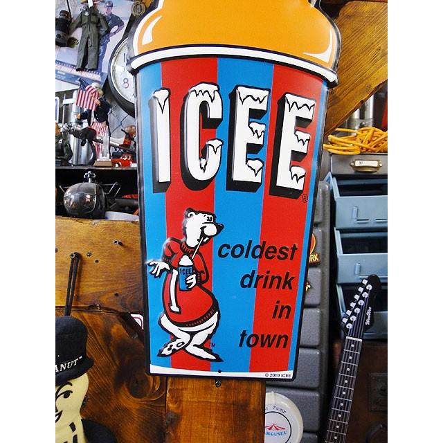 ICEE エンボスサイン 看板 楽天市場】ICEE アイシーベアー エンボスティンサイン 看板
