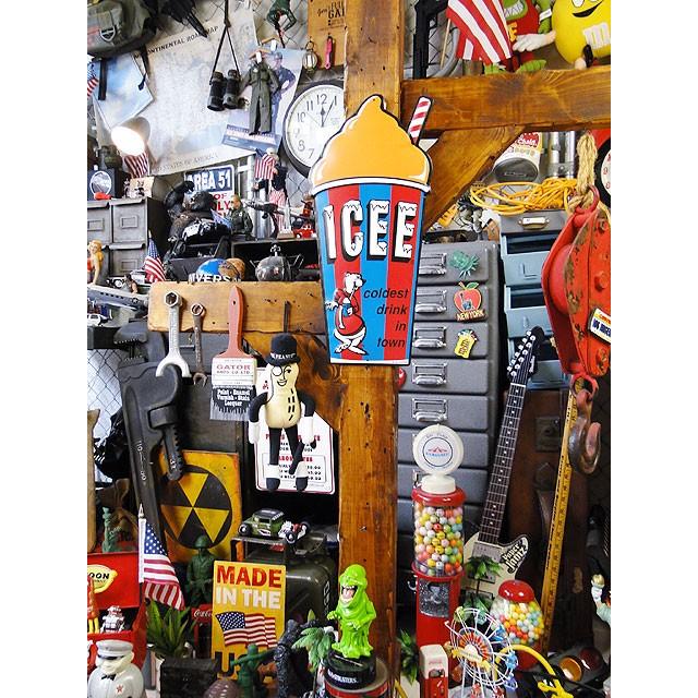 ICEE　アイシーフローズンカップ　エンボスティンサイン　（オレンジ）　■ アメリカン雑貨 アメリカ雑貨 |  | 03